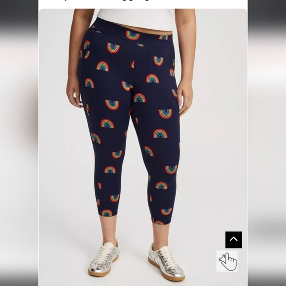 Torrid rainbow Pocket Premium Leggings Blue 2x New! - Picture 4 of 11